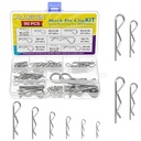 8 Values 90Pcs Hitch Pin Clip R Clips Spring Retaining Pins 304 Stainless Steel Hairpin Cotter Pin Assortment Kit for Trailer Hitch Locking Machinery Repairs