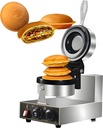 1300 W Electric Ice Cream Sandwich Maker,Nonstick Ice Cream Panini UFO Hamburger Baker Machine,Time & Temp Control Hamburger Waffle Maker,110V