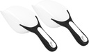 2pcs Reusable Food Scoops Versatile Plastic Kitchen Shovels for Flour Rice Grains Ice Cubes Ergonomic Handle for Comfortable Use Easy to Clean