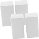 VOSAREA 4Pcs Airtight Tinplate Tea Storage Jars Containers for Loose Leaf Tea Coffee Sugar Cookies Scoop Decorative Design for Home Use