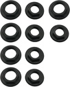 10PCS Black BSP Plastic Back Nuts Accessories Sink Tap Back Nut for Bathroom Basin Taps Mixers Round Faced Flanged Back Nuts Home Tools