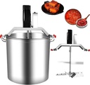 Automatic Pot Stirrer & Commercial Food Mixer - 40L/80L Stainless Steel Electric Mixer with 4-Blade Mixing Scraper, Adjustable Speed for Soup, Jam, Beverage, Porridge, Filling & Hot Pot Seasoning