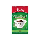 Melitta 2 Cone Coffee Filters, White, 40 Total Filters Count - Packaging May Vary