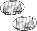 2pcs Hollow Basket French Fries Storage Basket Kitchen Easy Clean Store Stainless Steel