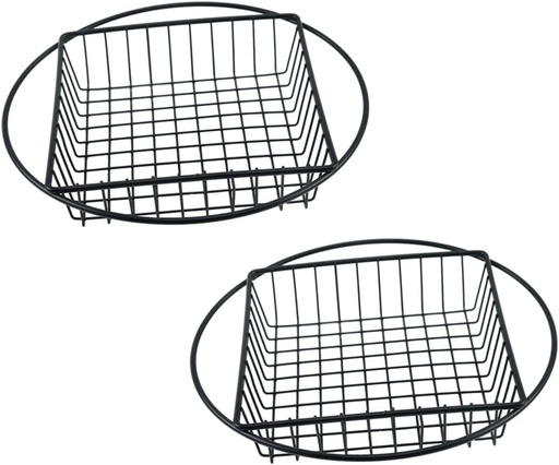 [BRSREYAECJ6Q4AD2] 2pcs Hollow Basket French Fries Storage Basket Kitchen Easy Clean Store Stainless Steel