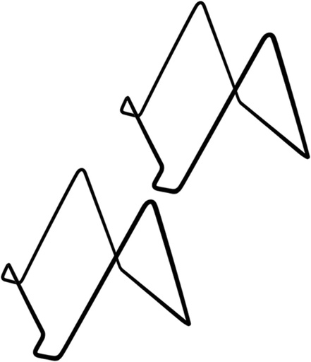 [BRSRAGDQCUIWAGQY] 2pcs Sturdy Metal Plate Stands Multi-functional Picture Frame Racks Desktop Photo Holder Shadow Box Frame Display Rack