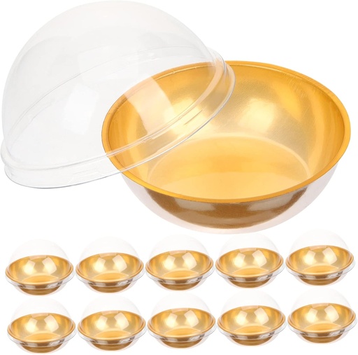 [BRSRAGAYCUPR6HY4] Garneck 50pcs Mini Cake Boxes Round Muffin Holders Mini Dessert Carrier Plastic Containers for Wedding Birthday Party