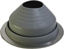 Flashers #5 Grey EPDM Round Flexible Roof Jack Pipe Boot Metal Roofing Pipe Flashing (Pipe OD 4-1/4" to 7-1/2") - 100% Made in The USA