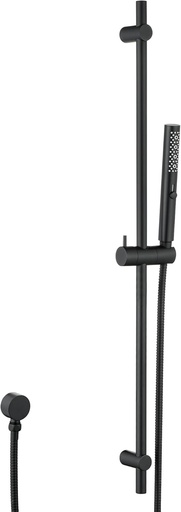 [BRSRA2QZCMNRA2TG] Matte Black 3-Function High Pressure Handheld Shower with 35.4 Inch Adjustable Shower Slide Bar and 70.8 Inch Hose