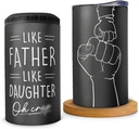 Pawfect House Fathers Day Birthday Gifts for Dad from Daughter Son Wife, 4 in 1 Insulated Can Cooler, Gifts for Father Papa Grandpa, Best Dad Ever Gifts, Gifts for Men