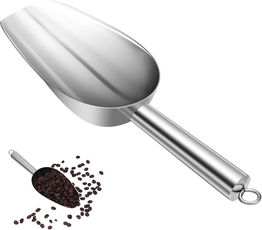 [BRSROBLYPIARQYDH] Luxshiny Food Scoop Stainless Steel Scoop Versatile Kitchen Tool for Ice Flour Sugar Mirror Finish for Home Restaurant Use