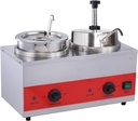 Double Heads Cheese and Chili Warmer with Pump and Laddle,7 Qt Capacity (Pump+LADDLE)