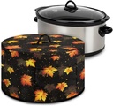 GOSTONG Strawberry Slow Cooker Cover Foldable Slow Cooker Appliance Dust-proof Covers Fits for Most 6-8 Quart Oval Slow Cooker