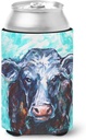 Caroline's Treasures MW1340CC Moo Cow Can or Bottle Hugger Cooler Washable Drink Sleeve Collapsible Beverage Insulated Holder, Can Hugger, Multicolor