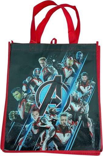 [BRSRMEAYPMPRGCYV] Legacy Licensing Partners Marvel Avengers Endgame Quantum Realm Suits Collectable Large Reusable Tote Bag