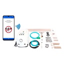 40’ High-Pressure Mist Cooling System Kit with Premium Edition Remote Pump W/App Control for Outdoor Usage – (0.25 GPM, 20 Nozzles) (Black - 1/4" Nylon Tubing (100ft))