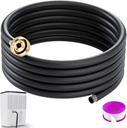 Drain Hose for Dehumidifier Indoor 26FT Dehumidifier Drain Hose with 3/4 inch FHT Brass Fitting, Leak Proof Dehumidifier Hose Fits Most Models, Black