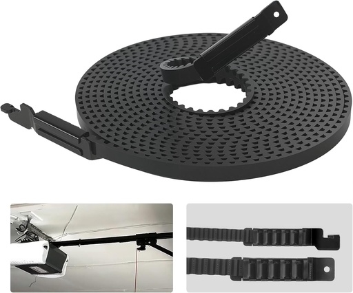 [BRSRAFIRCEBBU2TL] Whisper Drive Belt(257"), 41A5250-1 Short Garage Door Belt for 8ft High Garage Doors, Compatible with Chamberlain/Craftsman/Some Liftmaster Garage Door Openers