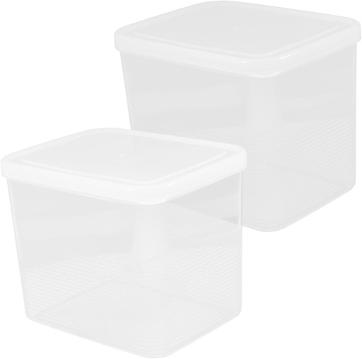 [BRSREZYHAF5BOETZ] ABOOFAN 2pcs Bread Containers Lids Storage Boxes for Toast Fruit Snacks Leakproof Sealing Boxes Compact Kitchen Storage Picnic Use