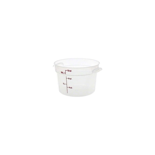 [BRSWIY33OYDRK2LU] Cambro (RFS12PP190) 12 qt Round Polypropylene Food Storage Container - Camwear®