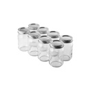 FastRack Regular Mouth Glass Mason Jars with Metal Airtight Lids | 16 oz - Pack of 8 | Large Glass Jars for Food Storage with Lids | Ideal for Canning, Fermentation, Pickling, Kombucha Brewing