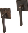 Kwikset 91550-006 Venetian Bronze Halifax Square Bed/Bath Privacy Lever