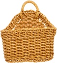 Hanging Kitchen Baskets Small Seagrass Basket for under Cabinet Banana Hook