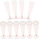 Cabilock 10pcs Elegant Disposable Goblets Plastic Flutes for Wedding Party Restaurant