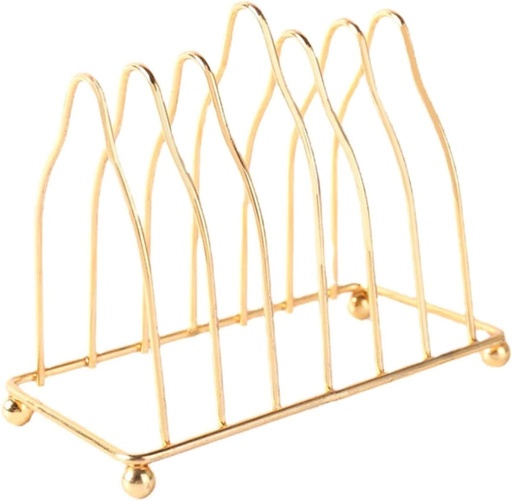 [BRSRE2YRAAMW23T6] Delicate Plate Holder Wear Resistant Decorative Plate Rack for Kitchen Organization Elegant Design with Drainage Feature for Home Storage and Tabletop Display