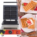Waffle Maker, Stainless Steel, 6 Slices, 1650W 1750W Square, Temperature 122-572℉, Dishwasher Safe, Belgian Waffle Baker,110V