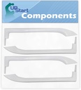 2-Pack 5304486359 Refrigerator Door Handles Set Replacement for Frigidaire FFHT1817LW9 Refrigerator - Compatible with 5304486359 White Door Handles - UpStart Components Brand