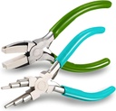2 Pieces Jewelry Making Tool Bail Making Pliers 6 in 1 Jewelry Pliers Wire Bending Pliers for Beading Looping Shaping Wire DIY Crafts