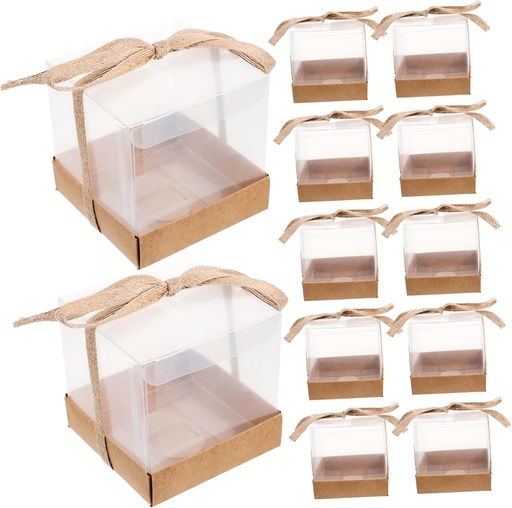 [BRSRAGD6B4NA22TG] Transparent Candy Boxes Wedding Candy Containers Square Storage Cases Party Favor Containers Small