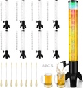 Mimosa Tower, 100oz/3L Mimosa Tower Dispenser with Ice Tube and LED Light, Tabletop Beer Dispenser (8pcs)