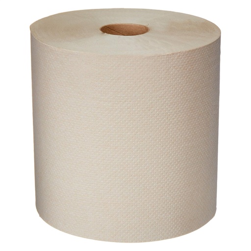 [BRSWGBQ7BAMBYFDJ] AmazonCommercial 1-Ply Kraft 7.9' Hard Roll Paper Towels (SOFI-011) Bulk for Business |Made from 100% Recyclable Material |Compatible with Universal Dispensers|800 feet per Roll (6 Rolls)
