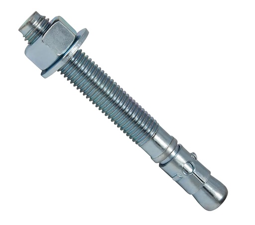 [BRSWGYD2PJYWYEY6] CONFAST 1/2" x 5-1/2" Wedge Anchor Zinc Plated (Box of 25)