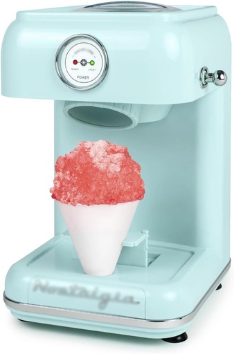 [BRSROAYQBAJWEELP] ReeSet Ice-Cream Machine Ice Cream Machines Classic Retro Single Countertop Snow Cone Maker Includes 1 Reusable Plastic Cup Ice Cream Makers