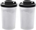 2pcs Salt and Pepper Shakers Set Travel Seasoning Containers Large Salt Shaker to go Camping Picnic Kitchen Lunch Boxes Travel Spice Set with Lids(SIZE:L/4.75 oz)