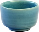 Tori W918-25 Shigaraki Ware Blue Glass Cup