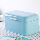 1PCS Large Metal Bread Box with Vintage Design, Ideal for Storing Bread, Baguettes, Rolls and Pastries in Home Kitchen Counter or Pantry