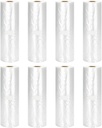 Immuson 12" x 20" Plastic Produce Bag on a Roll Food Storage Bag Clear Plastic Produce Bag for Fruits, Vegetable,Bread, Kitchen Bags (2800 Bags-8 Roll)