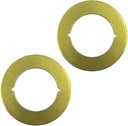 2 Pck Scar Plate, Door Handle Fixing Cover Filler Repair Backplate 2-1/8" Inner Diameter, 3-1/2" Door Knob Backing Plate Fits Under Existing Lockset to Cover Up The Damaged Door（Gold）