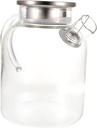 Ergonomic Handle Large Capacity Glass Cold Kettle Stovetop Tea Pot Iced Tea Container Kitchen Glass Teapot Healthy and Safe Smooth Grinding