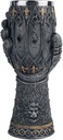 Nemesis Now Lion Heart Gauntlet Goblet 25cm Silver, Resin w/Stainless Steel Insert, One Size