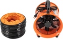 Exhaust Fan Utility Blower Fan, 10 Inch 320W High-Velocity Ventilator, Utility Blower Fan w/ 32.8 ft/10 m Duct Hose, Portable Ventilation Fan, Fume Extractor for at Home and Job Site