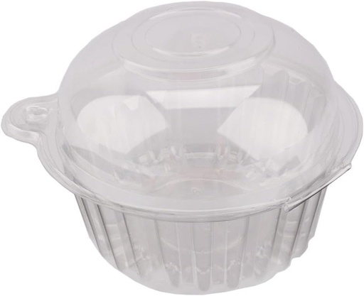 [BRSWGCYZDMOQEHTH] 100 Pcs Fruit Box, Clear Plastic Fruit Holder Cupcake Box Snack Container Dome Box for Home Kitchen Dining Room