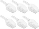 LIFKOME 6pcs Buffet Ice Bucket Scoop Food Scoop for Ice Flour Rice Pet for Freezer Bin Elegant Design