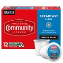 Community Coffee Breakfast Blend, Medium Roast Single-Serve Keurig K-Cup Pods, 12 Count (Pack of 1)