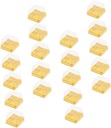 150pcs Moon Cake Plastic Boxes Transparent Dessert Trays for Cakes and Pastries Packaging Containers for Cookies Cupcakes and Biscuits