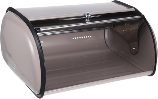 [BRSRAEADOQIQ42TV] VOSAREA Stainless Steel Bread Storage Box Window Bread Bin for Kitchen Countertop Elegant Design Easy Access